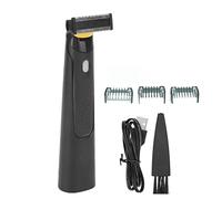 Tondeuse à cheveux électrique en forme de T, rechargeable par USB, tête de coupe lavable avec 3 peignes de guidage pour hommes et femmes, corps, visage, aisselles, jambes, bras,