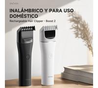 Tondeuse à cheveux électrique Enchen Boost 2 noire, rechargeable, sans fil et avec cordon, batterie 1200 mAh, verrouillage de voyage, utilisation domestique Boost 2-W