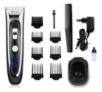 Tondeuse à Cheveux Électrique Imperméable Homme Barbe Rasoir Salon Professionnelle Tondeuse avec Écran LCD Sans Fil Rechargeable