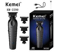 Tondeuse à cheveux électrique Kemei Km-2299 Tondeuse électrique USB avec tête à huile, fonctions de gravure et de coupe pour le salon de coiffure Rasoir électrique multifonction pour hommes, avec raso