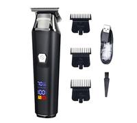 Tondeuse à cheveux électrique, machine de coupe de cheveux rechargeable sans fil, 4,2 x 15 cm, kit de rasage de précision étanche pour tête chauve, salle de sport, salon