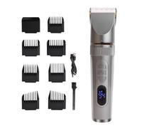 Tondeuse à Cheveux Électrique Multi-usages, Barbe et Moustache | Lames en Acier, Corps ABS Fin, Peignes de Guidage Multiples, pour Voyage, Salon de Coiffure