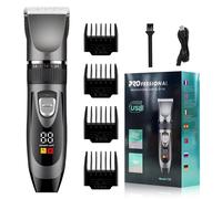 Tondeuse à Cheveux Électrique Numérique Professionnelle - Kit Complet pour Hommes