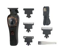 Tondeuse à cheveux électrique pour homme, écran LED zéro écart, machine de finition professionnelle sans fil avec affichage numérique LED et 3 peignes de limite, moteur haute puissance