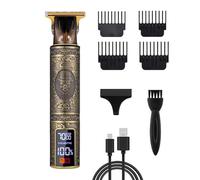 Tondeuse à cheveux électrique pour homme - Rasage de carrosserie, tondeuse de coiffure, préparation électrique à 3 vitesses avec écran LCD de charge USB pour
