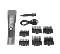 Tondeuse à cheveux électrique professionnelle avec tête en forme de R, moteur puissant, affichage LED, tondeuse à cheveux pour hommes avec 6 peignes de guidage, alliage céramique