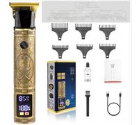 Tondeuse à Cheveux Électrique Professionnelle pour Hommes avec Écran Numérique et Réglage de Vitesse