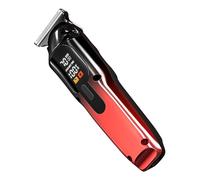 Tondeuse à Cheveux Électrique | Rasoir Silencieux Portable | Pousse-Cheveux Rechargeable | 15x4x3,6cm Écran LCD Type-C pour Salon Maison Papa Grand-Père
