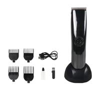 Tondeuse à Cheveux Électrique Rechargeable pour Garçon et Filles, 3mm 6 Mm | Coupe Douce et Entretien Facile, Métal et Plastique, Noire, Peigne 9mm 12mm