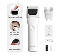 Tondeuse à cheveux électrique sans fil professionnelle ENCHEN White Boost 2 avec chargement rapide USB Type-C, pour hommes adultes, 1 pièce.