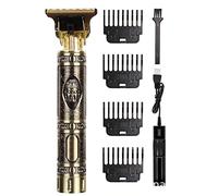 Tondeuse à Cheveux électrique, Tondeuse à Barbe Portable pour Hommes, Kit de Toilettage pour Coupe de Cheveux, Rasoir à Barbe Rechargeable, Tondeuse à Cheveux électrique avec 4