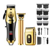 Tondeuse à cheveux électrique Vintage T9 pour hommes, tondeuse à barbe/Machine de coupe de cheveux Rechargeable avec Kit de tondeuse à cheveux pour le nez, cadeau pour petit ami 060-BlackDragon