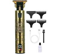 Tondeuse à cheveux Homme Professionnel,T-Blade 0mm Tondeuse Barbe,Kit de barbe électrique pour Homme,Tondeuse à cheveux avec USB Rechargeable Écran LCD