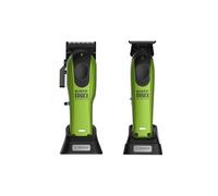 Kiepe EDGEX Tondeuse à cheveux professionnelle pour homme - Tondeuse à cheveux sans fil avec tondeuse à barbe et barbe Zero Gap T-Blade - Vert