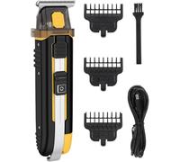 Tondeuse à cheveux multifonction pour homme, kit de coupe de barbe rechargeable avec 3 peignes de limite, moteur puissant machine de coupe de cheveux électrique