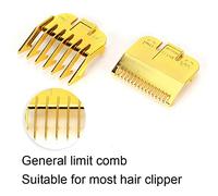 Tondeuse à Cheveux Peigne Limite Positionnement des Dents Guide de Galvanoplastie Peigne Accessoire de Coupe de Cheveux pour Coiffeur Professionnel Humide Sec (Pied à coulisse