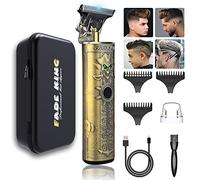 Tondeuse à cheveux pour homme - Fade King - Tondeuse à barbe sans fil pour homme - Tondeuse à cheveux professionnelle pour homme avec étui rigide de qualité (Gloden)