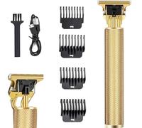 Tondeuse à cheveux pour homme, tondeuse électrique sans fil rechargeable pour barbiers et maison, kit de coupe de cheveux USB zéro écart, cadeau pour homme
