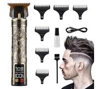 Tondeuse À Cheveux Pour Hommes,Kit De Coupe Capillaire Avec Peignes De Guidage | Outil De Toilettage Imperméable Pour Petit Ami Fils Mari Père