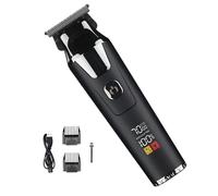 Tondeuse à cheveux pour hommes, pinces à cheveux - Clippers électriques professionnels - Tondeuse électrique intelligente à affichage numérique avec design sans fil pour le soin des coiffures