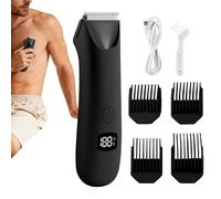 Tondeuse à cheveux pour hommes pour le corps - Rasoir électrique avec affichage numérique - Tondeuse à cheveux pour poils pubiens - Pour pubis testicules dos aisselles poitrine bras jambe