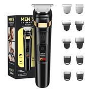 Tondeuse à cheveux professionnelle 2 en 1 pour hommes, dotée d ' aiguiseurs en acier inoxydable et de 11 peignes de guidage pour une coupe de cheveux précise et décolorée pour hommes