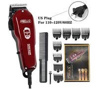 Tondeuse à cheveux professionnelle filaire réglable pour hommes,10W,électrique,puissante,pour salon de coiffure,Machine de 110-120V