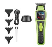 Tondeuse à cheveux professionnelle pour homme, moteur 9000 tr/min, tondeuse électrique sans fil, rechargeable par USB, kit de coupe portable avec écran LCD