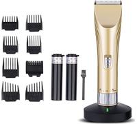 Tondeuse à cheveux professionnelle pour hommes et bébés Tondeuse à cheveux rapide Coupe de cheveux sans fil, or