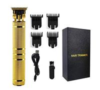 Tondeuse à cheveux professionnelle sans fil 0 mm avec lame en T chauve pour homme, détails espacés, rasoir à barbe pour homme