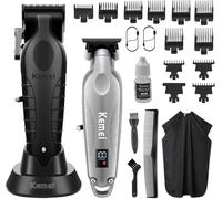Tondeuse à cheveux professionnelle sans fil pour homme avec écran LED, 11 peignes de guidage