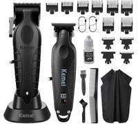 Tondeuse à cheveux professionnelle sans fil pour homme avec écran LED, 11 peignes de guidage