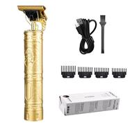Tondeuse à cheveux professionnelle sans fil zéro écart, 2,5 heures d'autonomie, 4 peignes de guidage, tête en acier inoxydable, machine de coupe de cheveux silencieuse sous 55 dB | Kit de toilettage