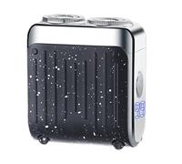 Tondeuse à cheveux - Rasoir électrique | Tondeuse à barbe | Kit de toilettage à faible bruit | Double anneau de rasage du visage affichage numérique poussoir rechargeable pour mari, voisin, oncle