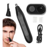 Tondeuse à cheveux rechargeable - 2 en 1 Waterproof Eyebrows Trimmer | Kit de soins du visage portable avec base de stockage et limitation du comb, outil de croissance personnel pour homme, voyage