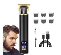 Tondeuse à cheveux sans fil - Ensemble d'outils de coupe électriques rechargeables, conception de manipulation confortable, écran indicateur d'alimentation LED clair, toilettage de précision en douceu