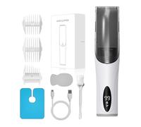 Tondeuse à cheveux sans fil pour enfants avec ventouse intégrée, 3 peignes guides, silencieuse, rechargeable, tondeuse portable pour bébé avec ventouse