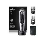 tondeuse à cheveux series 7, + 5 outils pour créer son style, lame affûtée et inusable, 17 longueurs, hc7590, gris