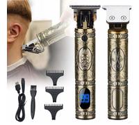 Tondeuse à cheveux - SURKER - Professionnelle - USB Rechargeable - Affichage LED - 3 Peignes de Guidage