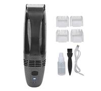Tondeuse à Cheveux, Tondeuse à Barbe à Aspiration Automatique, Tondeuse à Cheveux électrique à Auto-aspiration Sûre avec Chargement USB, avec 4 Peignes de Guidage pour Hommes à la Maison
