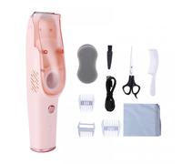 Tondeuse à cheveux, tondeuse électrique silencieuse avec aspirateur intégré, kit de coupe de cheveux sans fil, rechargeable et étanche