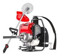 Tondeuse À Dos À Essence 4 Temps, Taille-Bordures Désherbage Pelouse Motobineuse Coupe-haie 35.8CC 1.4CV 7000 TR/Min Faible Bruit, pour Entretien Polyvalent des Propriétés