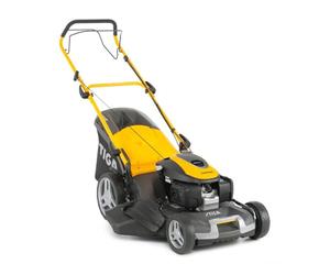 Tondeuse à Essence STIGA Combi 55 SQ H autotractée - Moteur Honda 201cc, système de Coupe 4 en 1, Largeur de Coupe 51cm, bac de ramassage 70L, obturateur multurateur et déflecteur latéral Inclus.