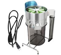 Tondeuse à feuilles torsadée automatique, coupe-feuilles électrique de 18 pouces avec 3 lames, vitesse réglable, comprend un sécateur à main avec sac en filet pour fleurs et plantes