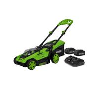 Tondeuse à gazon 40V -2 Batteries lithium 2.0Ah Chargeur Double Moteur Brushless Gazon 500m2 VITO