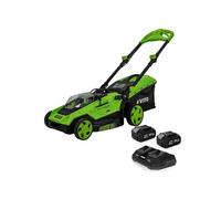 Tondeuse à gazon 40V - 2 Batteries lithium 3.0Ah Chargeur double Moteur Brushless 600m2