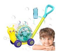 Tondeuse à Gazon à Bulles - Machine à Bulles électrique en Forme d'escargot,Jouet à Pousser de Jardinage Amusant avec souffleur à, Jeux de fête, Cadeaux d'anniversaire pour, Jouets de Plein AI