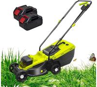 Tondeuse à Gazon Autotractée Sans Fil, Tondeuse à Gazon électrique Sans Balais 40 V Avec Hauteur De Coupe à 3 Positions (30 Mm/50 Mm/70 Mm), Tondeuse Poussée Pour Jardin, Cour Et Ferme,Battery*2