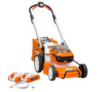 Tondeuse à Gazon Batterie RURIS RXI4744e Autotractée 2x20V 4Ah 470mm 65L