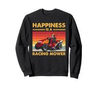 Tondeuse à Gazon de Course Humour Le Bonheur est Une Tondeuse de Course Sweatshirt